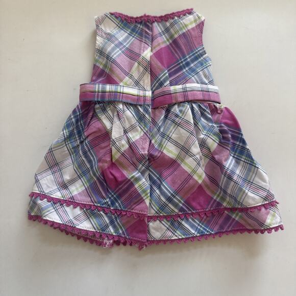 American Girl Doll Plaid Party Dress Outfit Retired NO Barette EUC Clothes - Picture 4 of 10